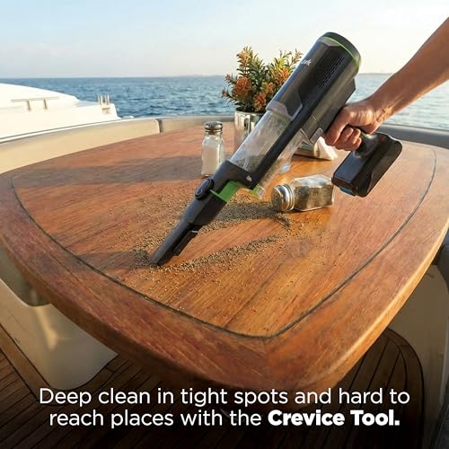 Image of Shark PowerBoost Cordless 2-in-1 Car /Home Handheld PowerVac, Powerful Suction, 40 Minute Runtime, Portable, 3 Cleaning Modes, LED Screen, Furfins Tool, Duster Crevice Tool, Charcoal, BH102