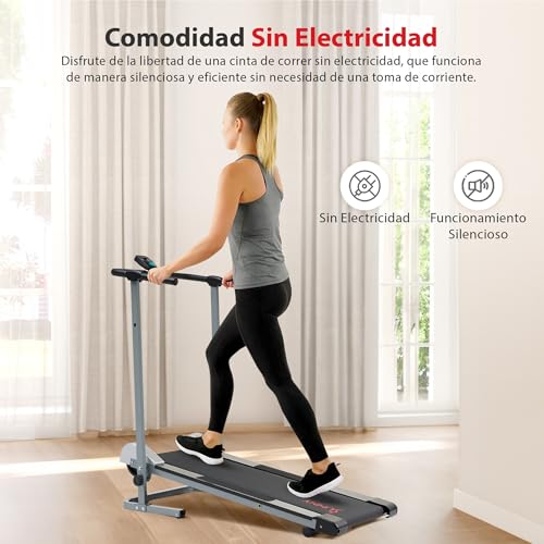 Caminadoras Manuales o Mecánicas: Modelos Plegables con Inclinación Ajustable y Sin Cable de Alimentación 9 Imagen adicional