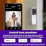 Roku Smart Home Wired Video Doorbell & Chime - 1080p HD Night Vision Ultrawide View Doorbell Camera with Motion & Sound Detection, 2-Way Audio & Compatible with Alexa & Google (Renewed) - Image 3
