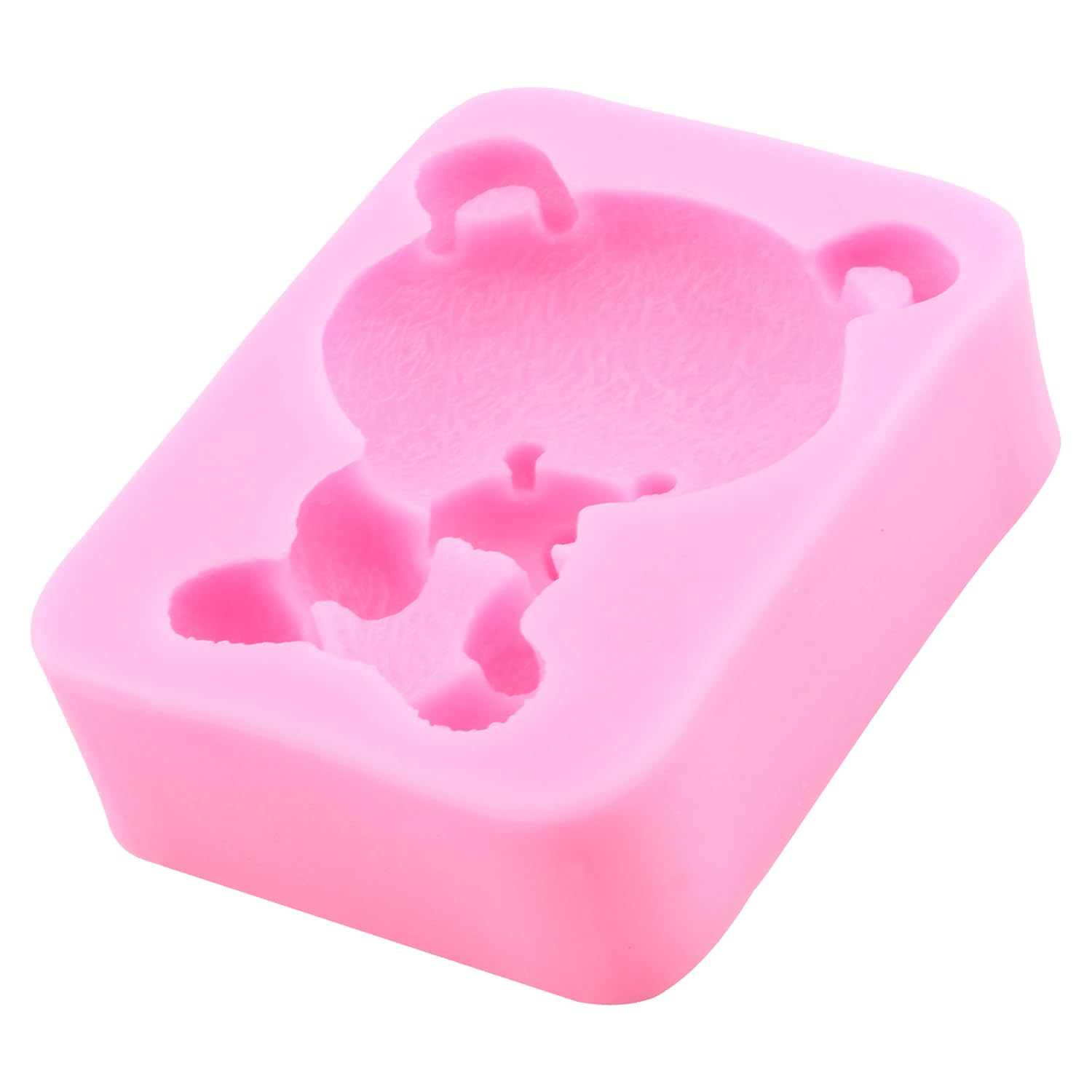 Moldes de silicona para fondant, con diseño de oso, caramelo, chocolate, para decoración de pasteles de azúcar, cupcakes, pasta de goma, arcilla polimérica