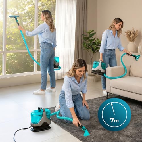 Cecotec Polsterreiniger Conga 6000 Carpet&Spot Clean XXL Neo. 600 W Leistung, extrem starke 15 kPa Saugkraft, 1,3 L Frischwassertank… – Ansicht 4