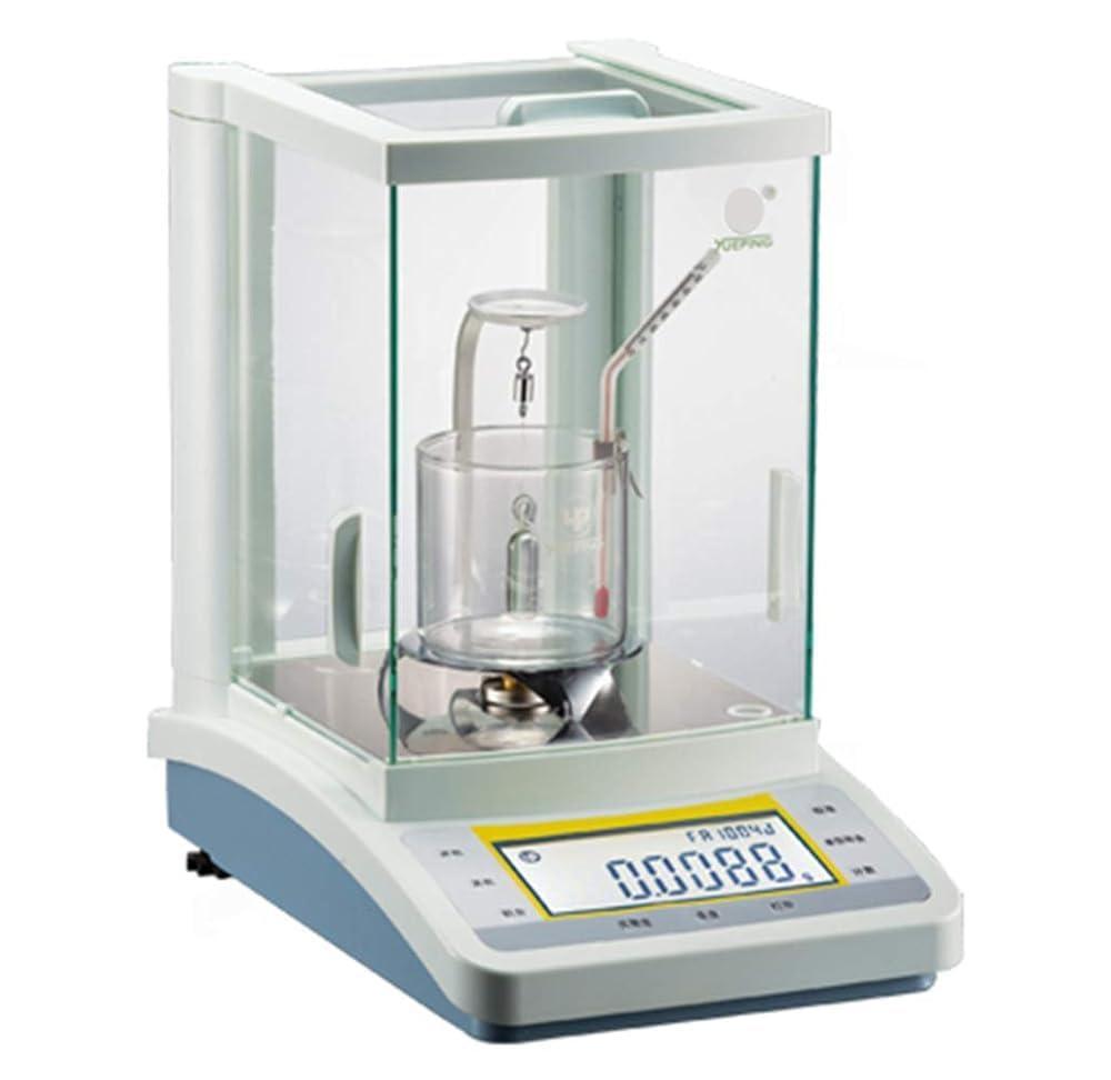Bilancia analitica per analisi di densità Solido-Liquido 100G/0.001G Bilancia Digitale ad Alta precisione per Laboratorio, Ricerca e Scuola
