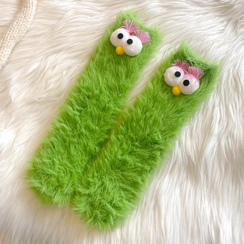 Image of TFTSR Crazy Funny Fuzzy Silly Socks for Kids Women,Girls Fluffy Slipper Novelty Fun Socks,Boy Men Cute Cozy Soft Animal Socks