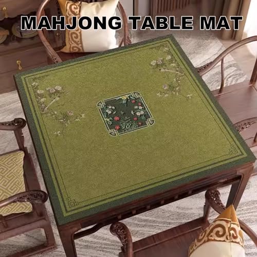 Tapete para mesa de Mahjong, antideslizante, 70x70 cm miniatura 2