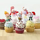 24PC CAPTAIN UNDERPANTS CUPCAKE TOPPER CAKE PARTY SUPPLIES FAVOR DECORATIONS DECOR THEME IDEA FUN...