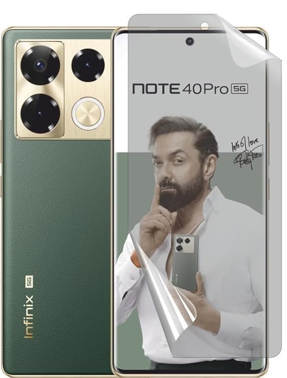 Image of BLACKSHEEP Matte Screen Protector for Infinix Note 40 Pro 5G / Infinix Note 40 Pro Plus 5G (Pack of 1) Membrane Case Friendly Full Edge to Edge Screen Coverage & Installation Kit