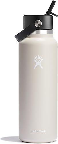 Miniatura 76 de Hydro Flask Botella de agua – Acero inoxidable aislado – Tapa flexible con popote de boca ancha, antiderrames, a prueba de fugas y recargable en 32