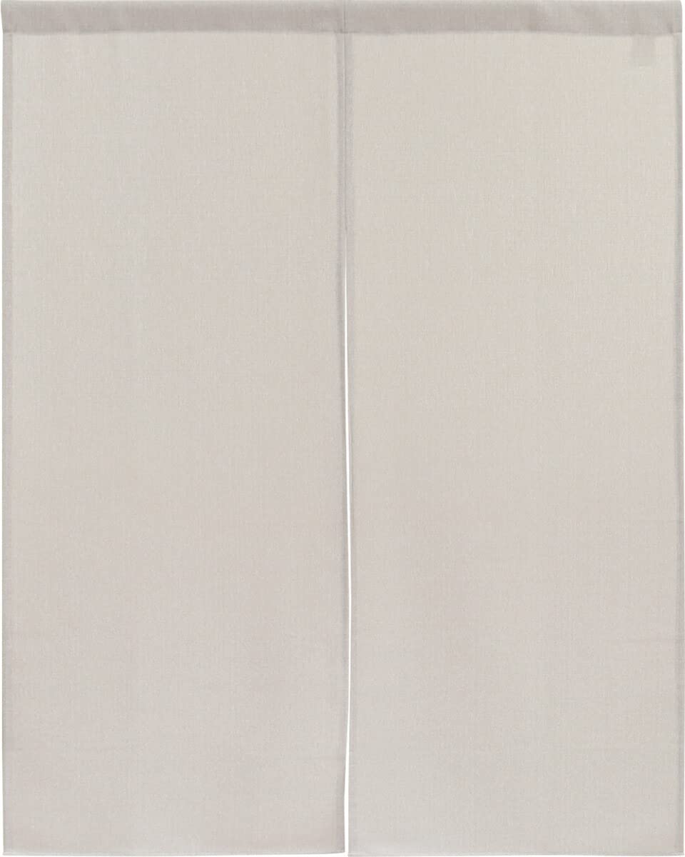 Japanese Noren Door Curtain Polyester White Brown 28x35in Made in Japan
