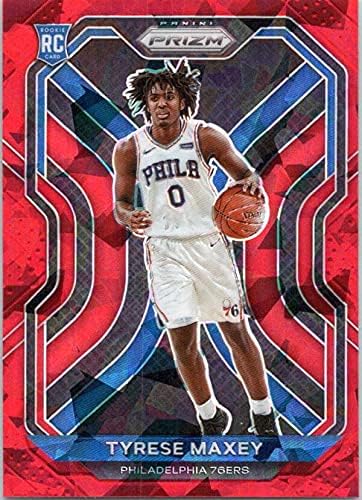 2020-21 PANINI PRIZM PRIZMS RED ICE #256 TYRESE MAXEY RC 76ERS BASKETBALL NBA
