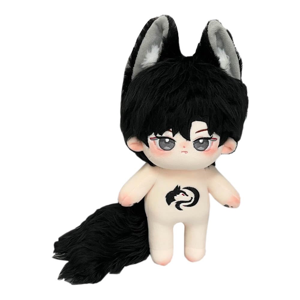 niannyyhouse 8 Inch Plush Doll Rabbit Ears Boys Tail 8 Inch Humanoid Fabric Body No Attribute Wearable Clothes Fancy Dress Gifts (3 with Skeleton)