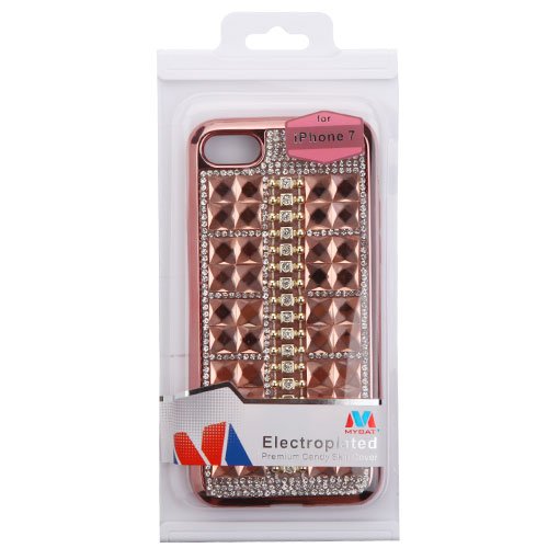 Amazon.co.jp: MYBAT Square Crystals Rhinestones Desire iPhone7