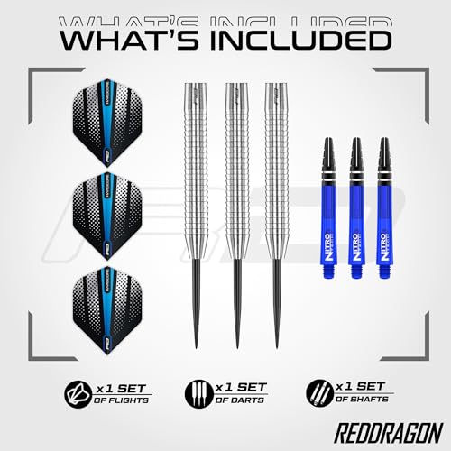 Image of Razor Edge Tungsten Darts 20g to 33g with Flights and Stems