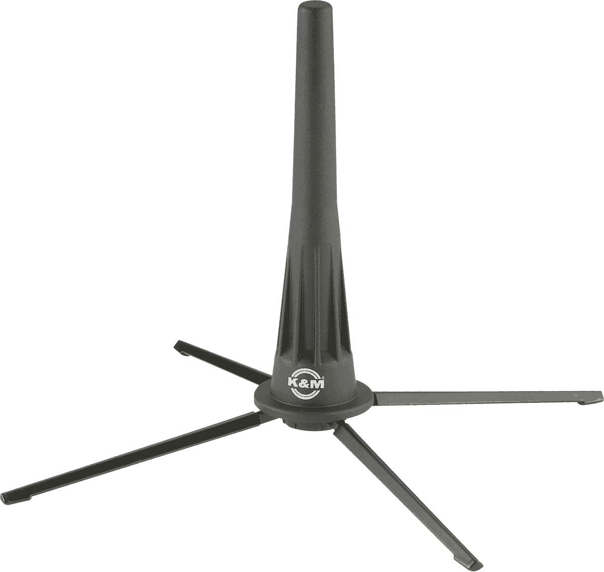 K&M 18020 Oboe Stand Black Plastic - Extra Light - Transport in Bell Possible - Zinc Die-Cast Feet