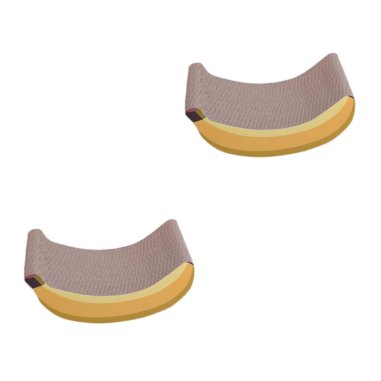 UPKOCH 2 Piezas Tablero Rascador de Cartón Ondulado Forma de para Gatos Juguete y Práctico para Entretenimiento de Gatitos para Muebles
