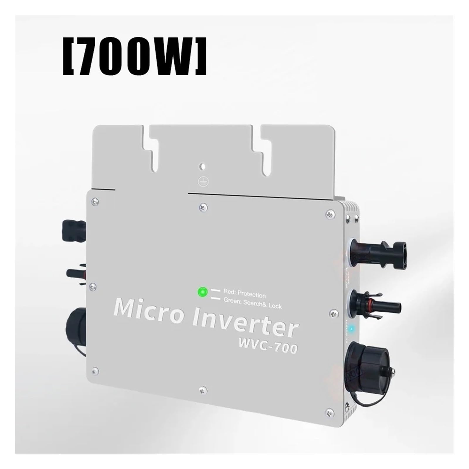 Microinversor de conexión a Red Solar de 600W, microinversor mppt