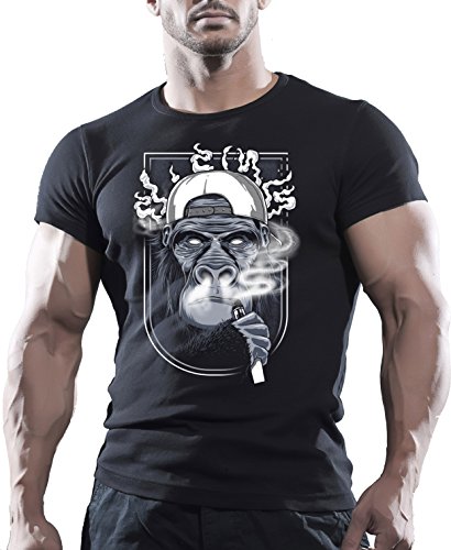 Arubas-uk - Camiseta - Cuello Redondo - Manga Corta - para Hombre Negro Negro
