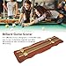 Luocute Billiard Score Board, 2 Track Wavy Medium Density Fiberboard Brown Billiard Scorer, for Home Club Supplies