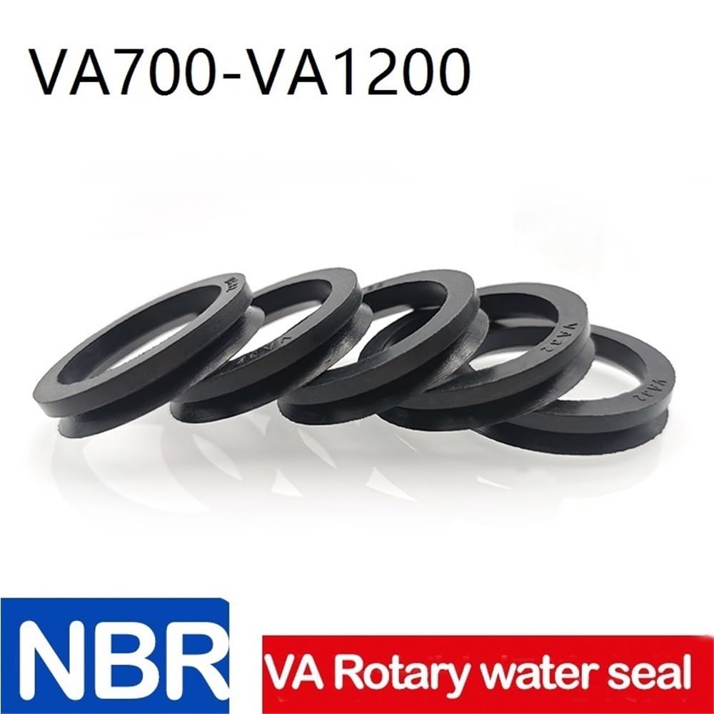 Sello del eje giratorio Anillo de sellado nitrilo NBR for eje agua, 1 pieza, junta tórica negra resistente a la abrasión VA700-VA1200(700)