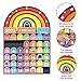 Calendar Pocket Chart for Classroom & Homeschool - 96 Activity Cards (Years,Seasons,Holidays) -Educational Learning Tool with 45 Pockets - Durable Nylon Calendar for Preschool Teachers (English)