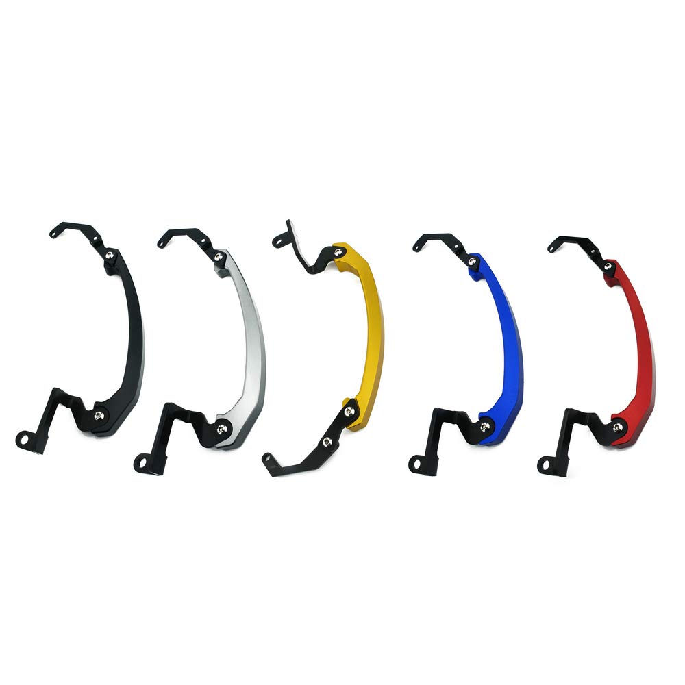Barras de Agarre traseras Asiento de Pasajero manija de riel de Mano para MT-07 MT07 FZ-07 2014 2015 2016 2017 Manillar de Asiento de Pasajero (Red)