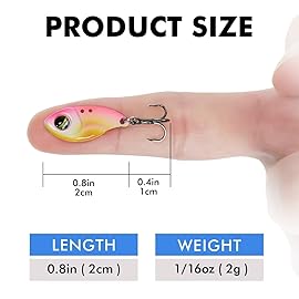 TRUSCEND Fishing Lures Bass, Metal Blade Bait Jigs Walleye Trout Fishing Lures for Freshwater, Salmon Musky Pike Jigging Spoon Flutter Swimbaits, Fishing Gifts for Men
