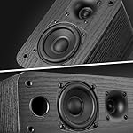 Saiyin 5.0 Home Theater System, 100w HiFi Surround Sound Speakers with Stereo Surround Sound and Classic Rretro Wood Grain for TV/PC, Amplifier or Receiver Required, Passive, Cable Not Included - Image 2