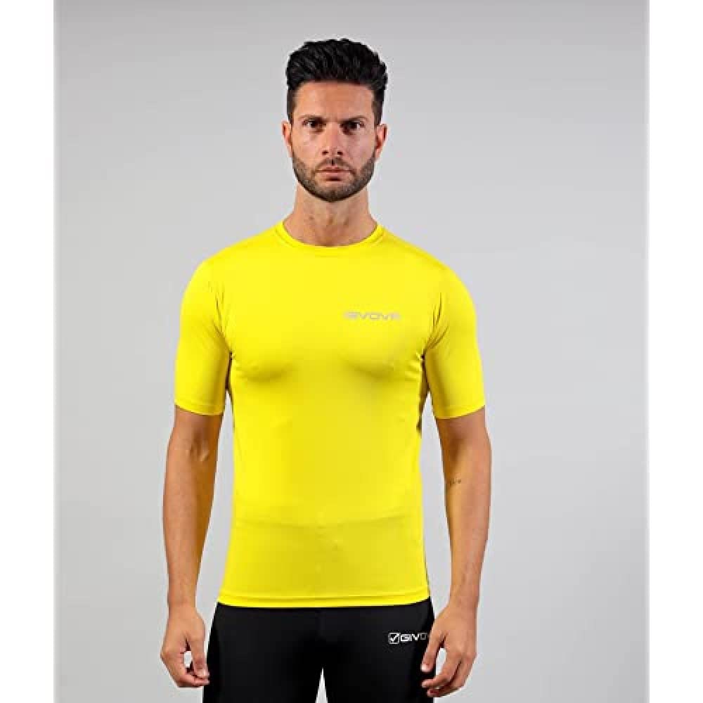 Givova, corpus 2 elastisches ärmel unterhemd m/c, dunkelgrau melange, XL