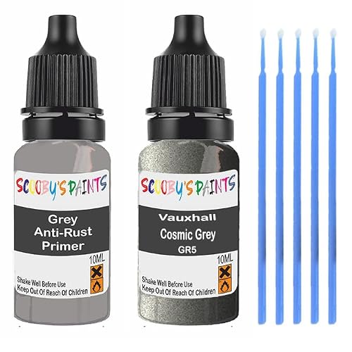 Scoobys Paints Back In The Mix Cosmic Grey Gr5 Touch Up Paint For Vauxhall Grey (Cosmic Grey Gr5)
