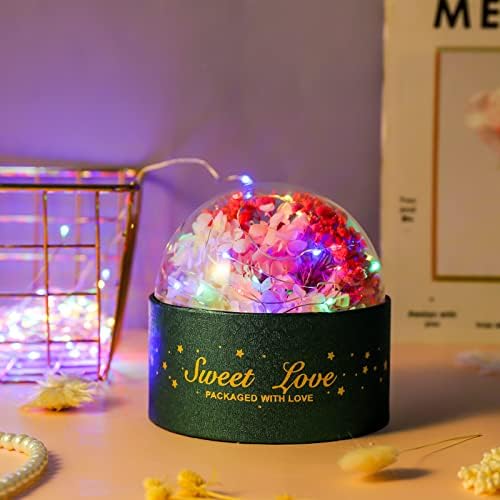 QINREN Real Dried Flowers Leaves, Natural Dried Flowers and Tweezers Set Mixed Artificial Everlasting Flowers for Making Greeting Cards DIY Phone Shell Candle Resin Jewelry Pendant(Pink)