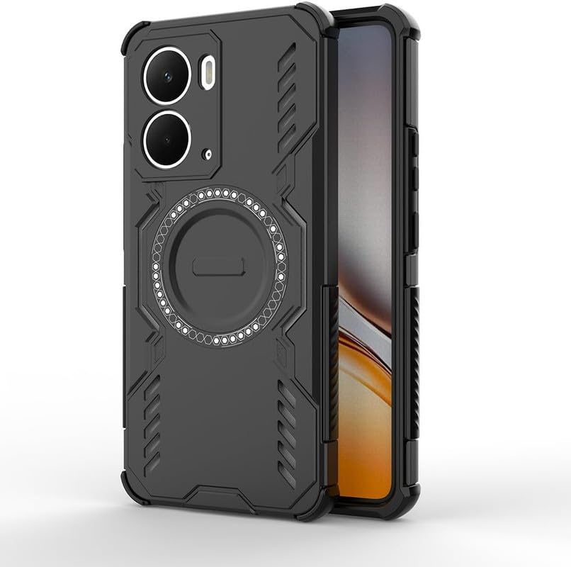 Image of SkyTree Ultra Shockproof Back Cover Shockproof with AirBag Corners, Heat Dissipation, TPU+PC Hybrid Cover for Realme P3 5G