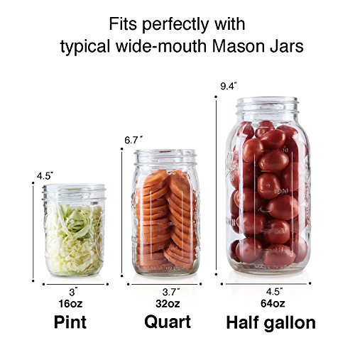 4-Pack Of Fermentation Glass Weights With Easy Grip Handle For Wide Mouth Mason Jars #TOP3