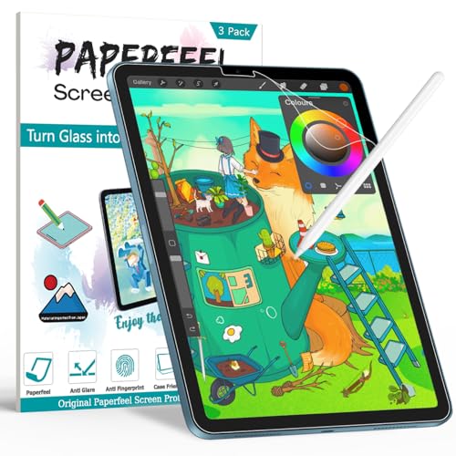 PAPERFEEL [3 Pack] Screen Protector for iPad Pro 12.9 2022/2021 /2020/2018 Models, Matte PET Paper Screen Protector for iPad Pro 12.9 inch Drawing and Writing - Anti-Glare/Anti-fingerprint