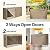 VIVOHOME 6ft Firewood Log Rack Cover, Heavy Duty 600D Oxford, Double Layer Outdoor Weather Resistant Fire Wood Storage Holder Cover with Zipper and Hook Loop Tape, Brown