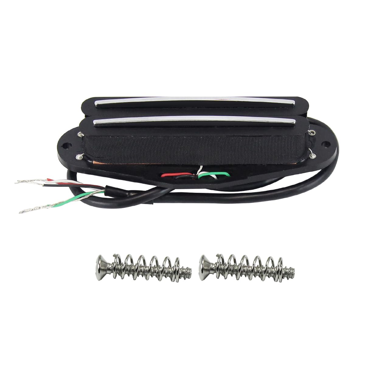 FLEOR Keramik-SSH-Tonabnehmer-Set, Humbucker-Tonabnehmer und Hot-Rail-Single-Coil-Humbucker-Tonabnehmer-Set für E-Gitarre, Schwarz
