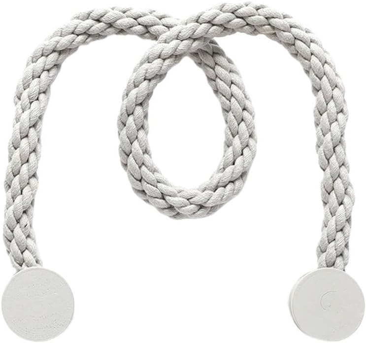 DJGACSI カーテン磁気バックルパンチングなし取り付けなしカーテンバインディングカーテンバックル(Gray)