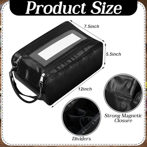 Bolsa para equipo de pesca Sunnymove modelo JIH-Sunnymove-2478 de cuero suave impermeable 12 x 7.5 x 5.5 pulgadas miniatura 2