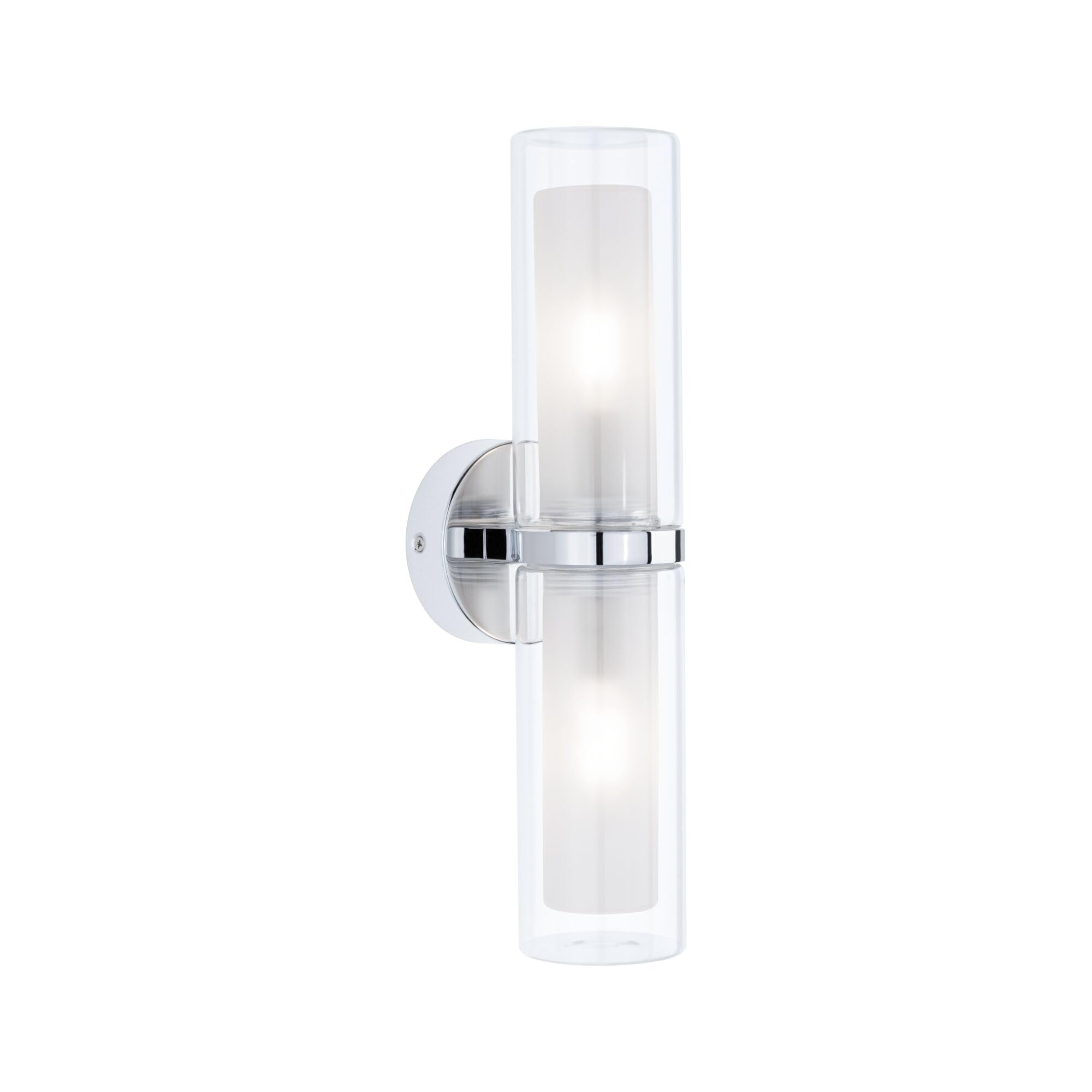 Paulmann Luena Wall Light Ip44 Chrome E14 2-Bulb