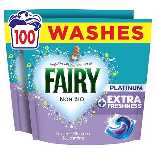 Fairy Non Bio Silk Tree Blossom & Jasmine Washing Liquid Pods Voted No1 for Sensitive Skin 100 Washes