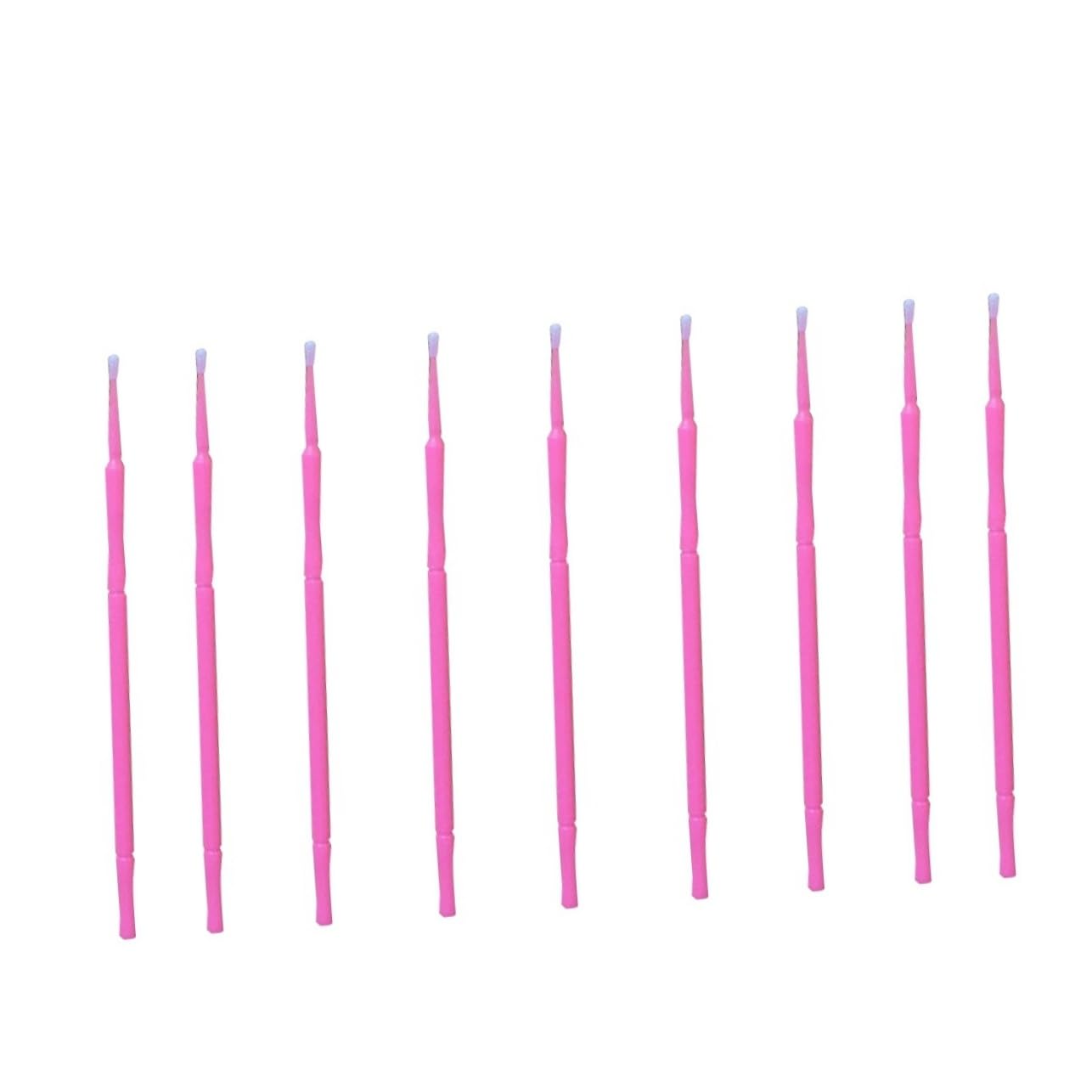 FOMIYES 100pcs Eyelash Micro Brush Sanitary Disposable Lash Extension Applicator Great for Salons Home Use Non-linting Clean