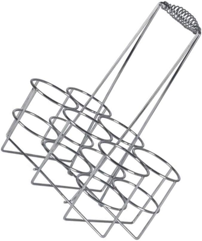 BESTonZON Metall Flaschenkorb 29x21x30cm - Wein & Bier Flaschenhalter Für Zuhause