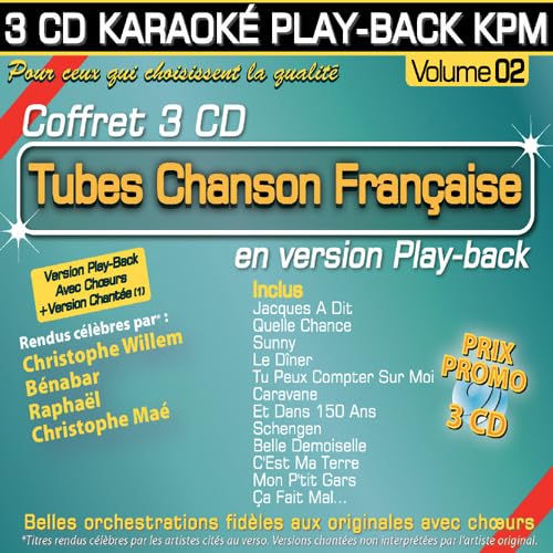 Coffret Karaoké Play-Back Kpm Tubes Chanson Française Vol.