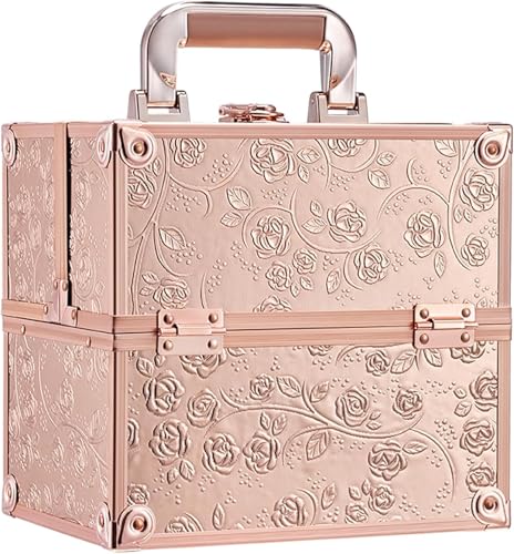 Mallette Maquillage Mallette à Onglerie Vanity Valise Maquillage Mallette Rangement Makeup Case Malette Cosmétique Esthetiqué Coiffure Bijoux Boîtes Beauty...