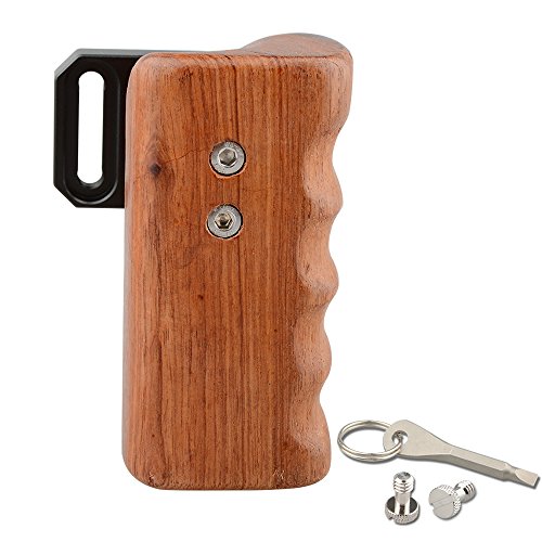 Image of CAMVATE Wooden Handle Grip for Panasonic Camera GH Series(Right Hand) - 1649