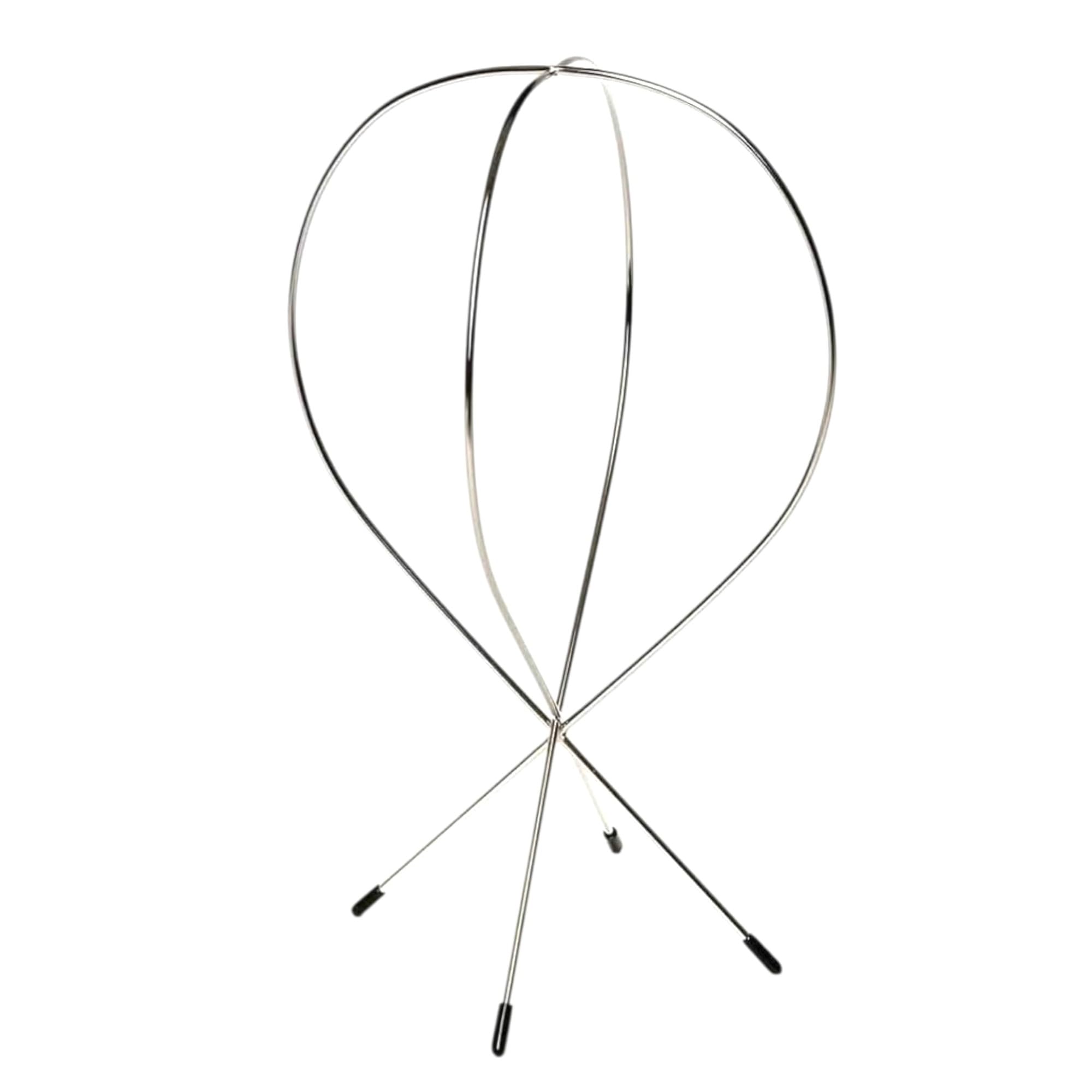 Metalowy stojak na perukę, zamiast styropianowej główki na peruki, drugie włosy, słuchawki, czapki, czapki, treski itp. Rozmiar 30 cm wysokości x 17 cm szerokości