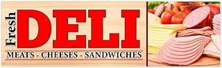 Fresh Deli Vinyl Banner 10 Feet Wide by 3 Feet Tall