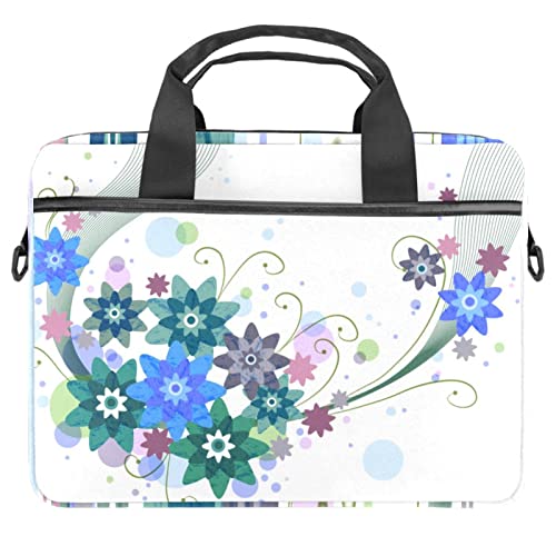 Maletín para portátil de 13.3 y 14.5 pulgadas funda bandolera para ordenador y tablet azul