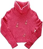  Käthe Kruse Mädchen Strick Rollkragen Pullover Pink 116