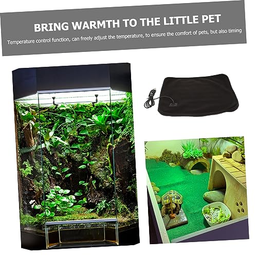 Alfombra calefactora para reptiles 30x25cm negra miniatura 4