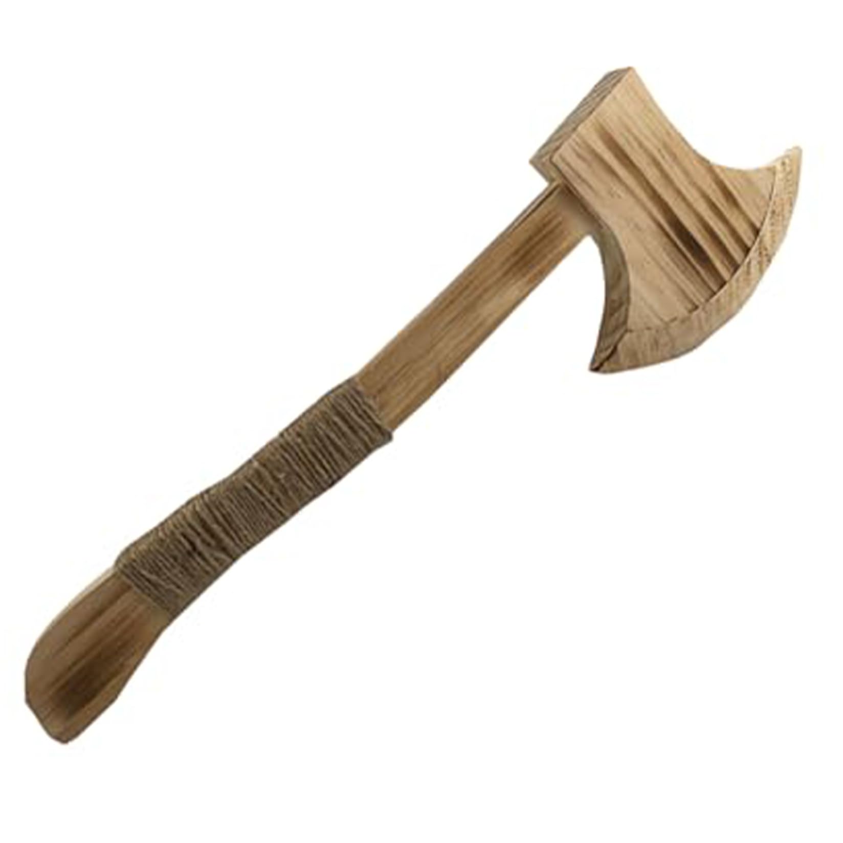 Halloween Props Wood Axe with Hemps Rope, 12" long handle Axe, Halloween Performance Supply Toy Lumberjack Cosplay Costume PropsToy AxeProp AxeWood