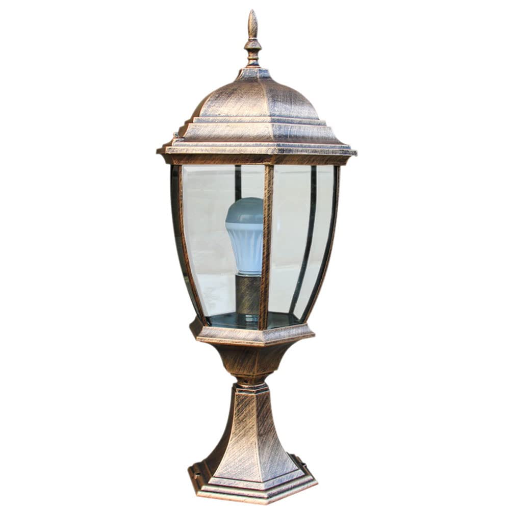 KLerDH Solar Lights, Modern Nordic Style Balcony Courtyard Column Light Outdoor Villa Pillar